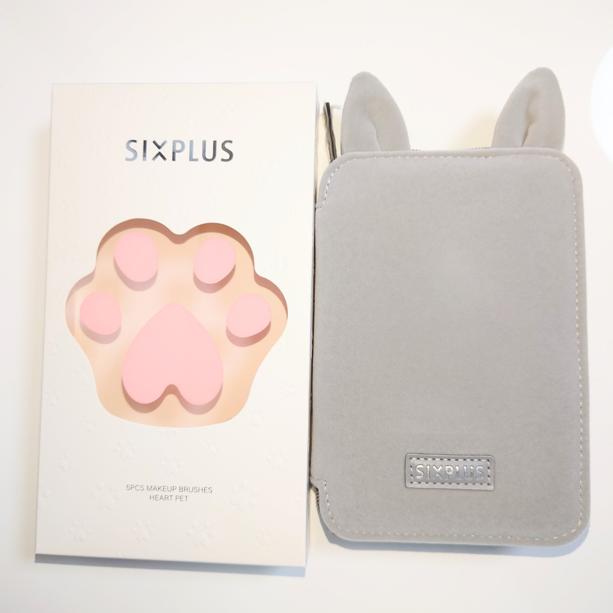 SIXPLUS メイクブラシ5本セット ハートペット/SIXPLUS/メイクブラシを使ったクチコミ（2枚目）