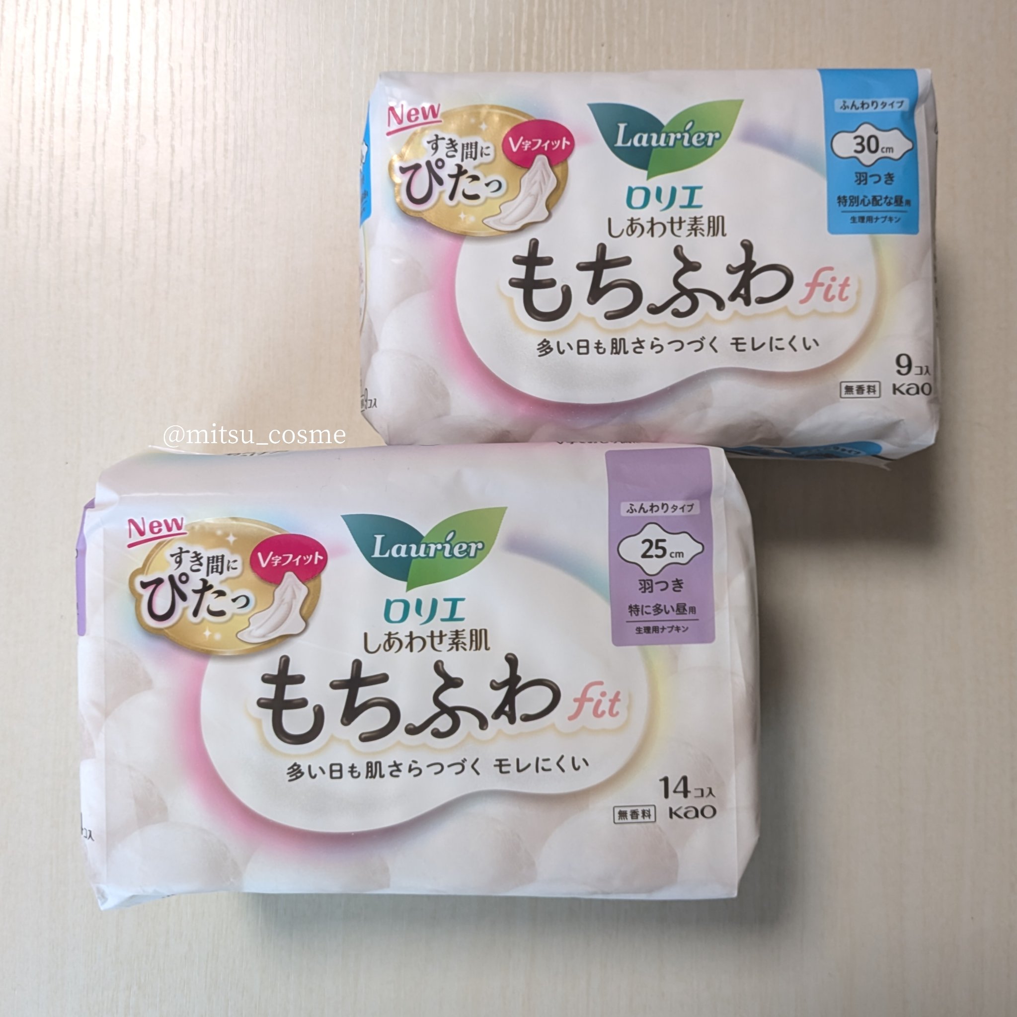 ロリエ もちふわ fit 25cm 羽つき 14コ入 (医薬部外品 )/ロリエ/ナプキンを使ったクチコミ（2枚目）