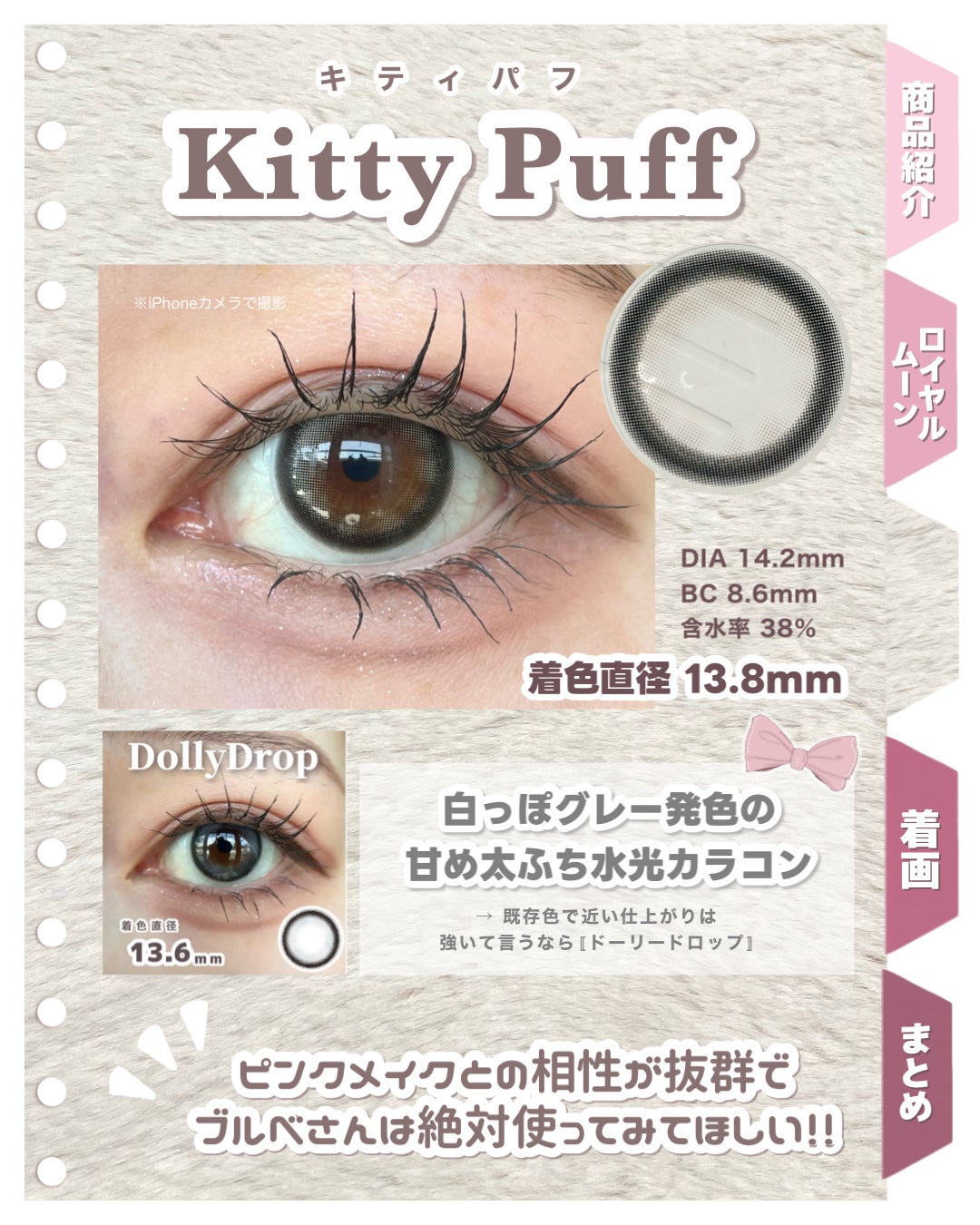 mimi charme 1day/mimi charme/ワンデー(1DAY)カラコンを使ったクチコミ(4枚目)