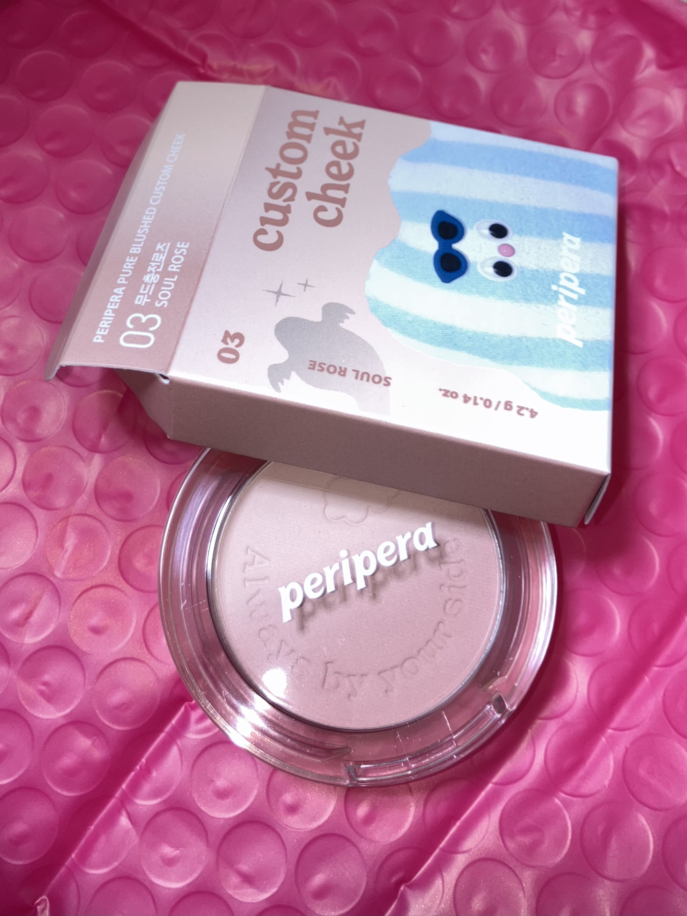 ピュア ブラッシュド カスタム チーク 03 SOUL ROSE/PERIPERA/パウダーチークを使ったクチコミ（2枚目）