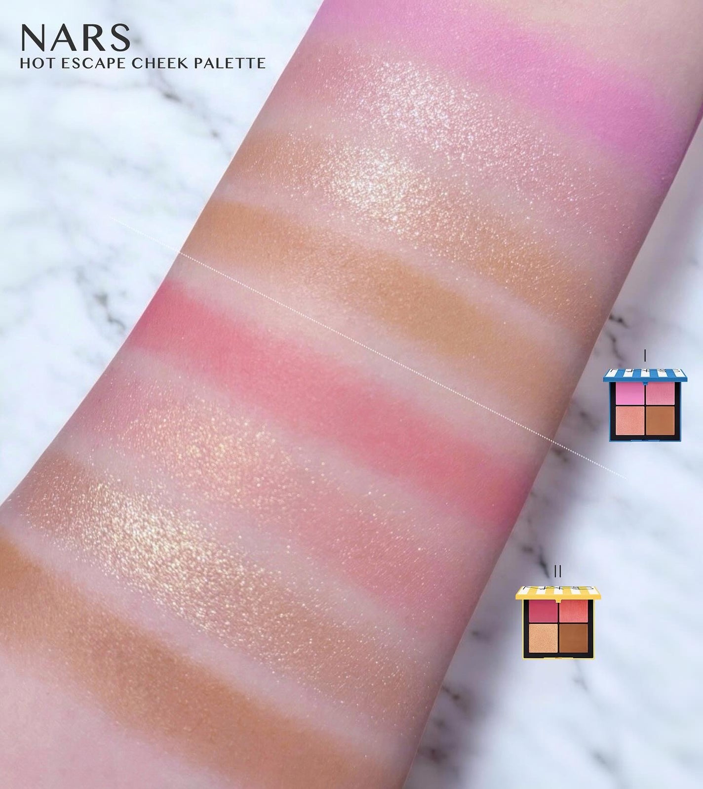 NARS ホットエスケープ チークパレット/NARS/マルチパレットを使ったクチコミ(3枚目)