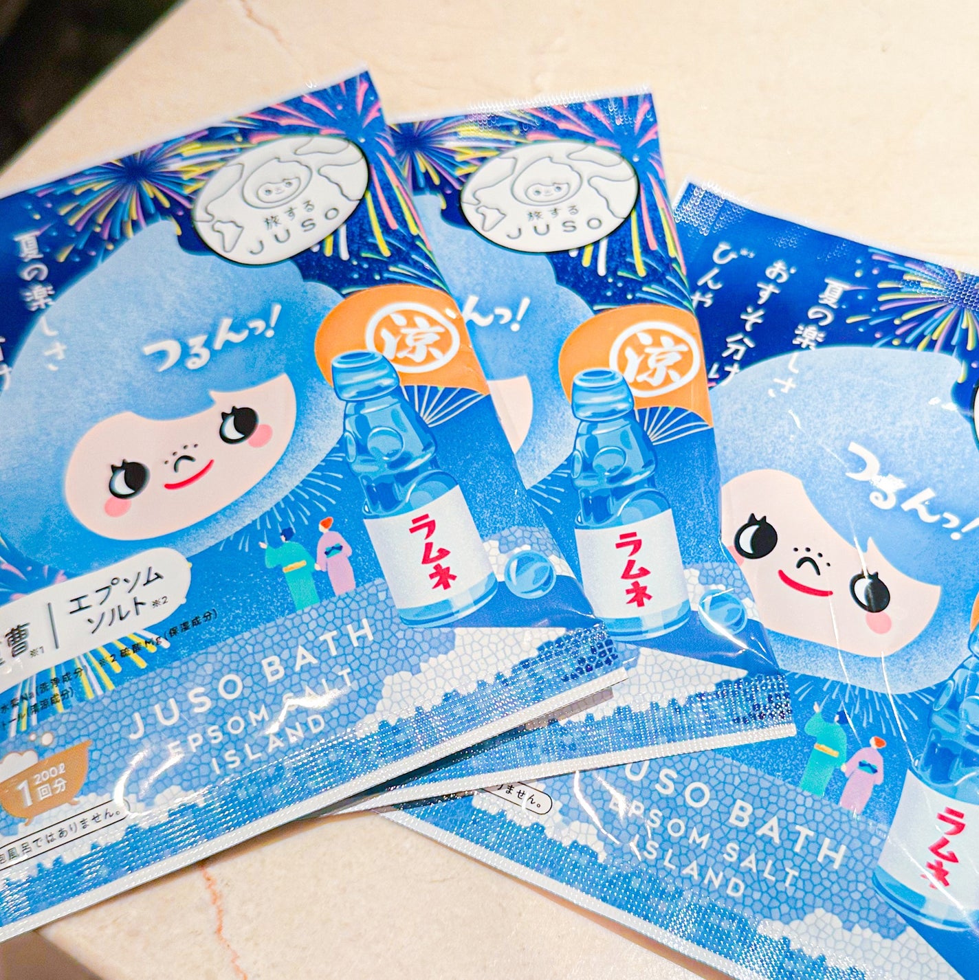 JUSO BATH POWDER/旅するJUSO/炭酸系入浴剤を使ったクチコミ(1枚目)