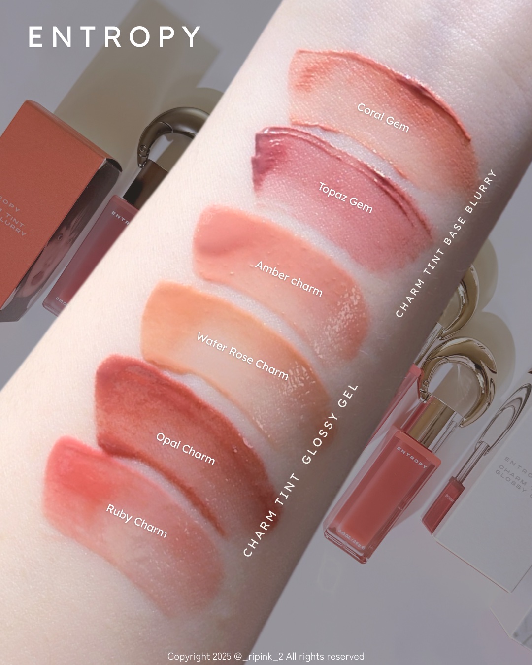 エントロピー チャームティント グロッシージェル/ENTROPY/リップティントを使ったクチコミ（3枚目）