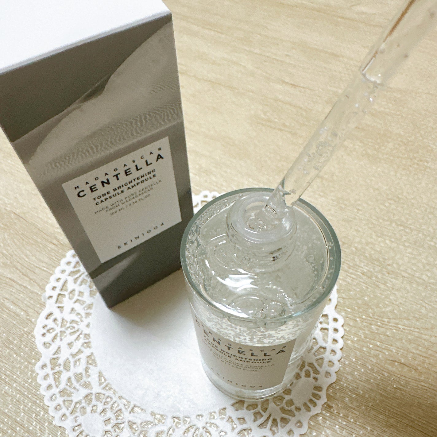 トーンブライトニング カプセルアンプル/SKIN1004/美容液を使ったクチコミ(4枚目)