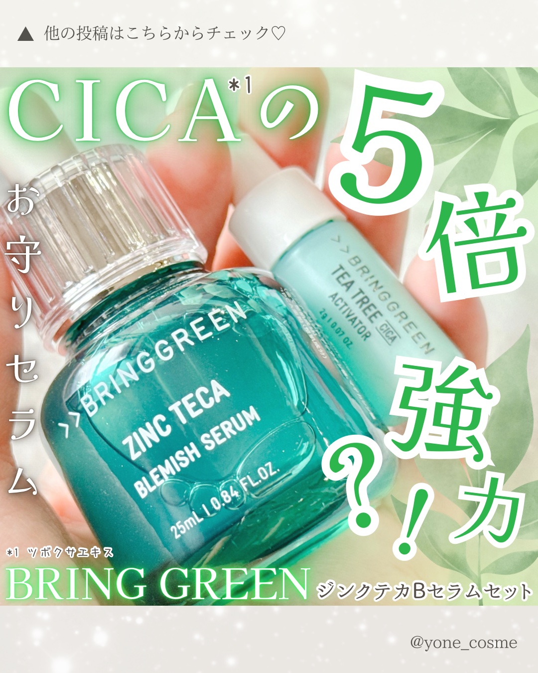 ジンクテカBセラムセット/BRING GREEN/スキンケアキットを使ったクチコミ（1枚目）