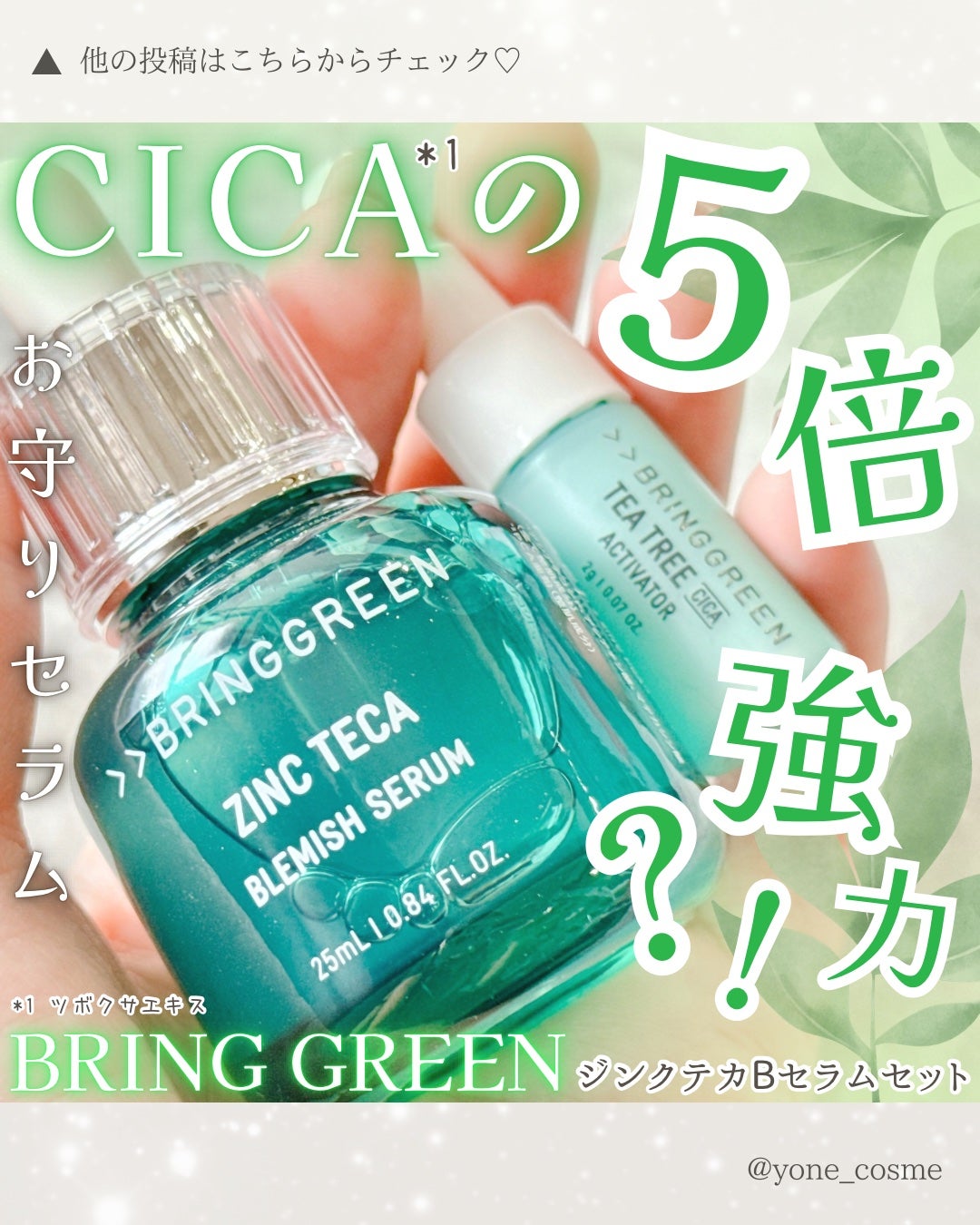 ジンクテカBセラムセット/BRING GREEN/スキンケアキットを使ったクチコミ(1枚目)