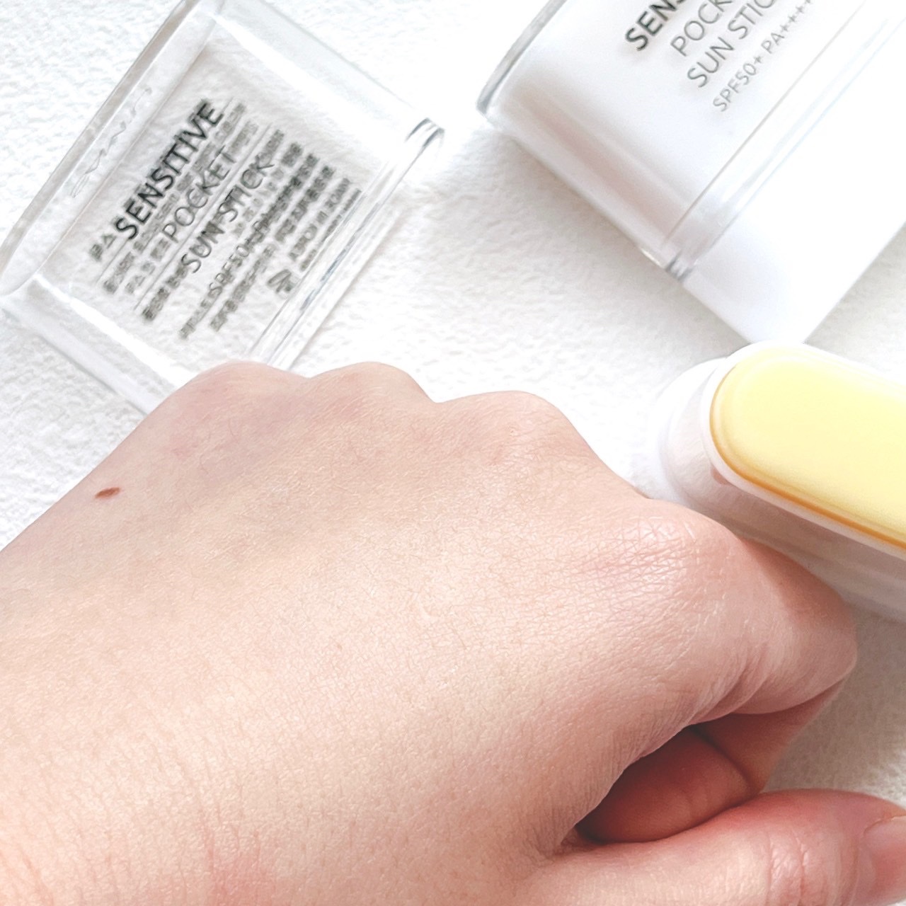 センシティブポケットサンスティック/SAM'U/日焼け止めスティックを使ったクチコミ（3枚目）