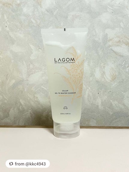 ジェルトゥウォーター クレンザー(KI)(朝洗顔料)/LAGOM /その他洗顔料を使ったクチコミ(2枚目)