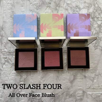 オールオーバーフェイスブラッシュ/TWO SLASH FOUR/パウダーチークを使ったクチコミ(1枚目)