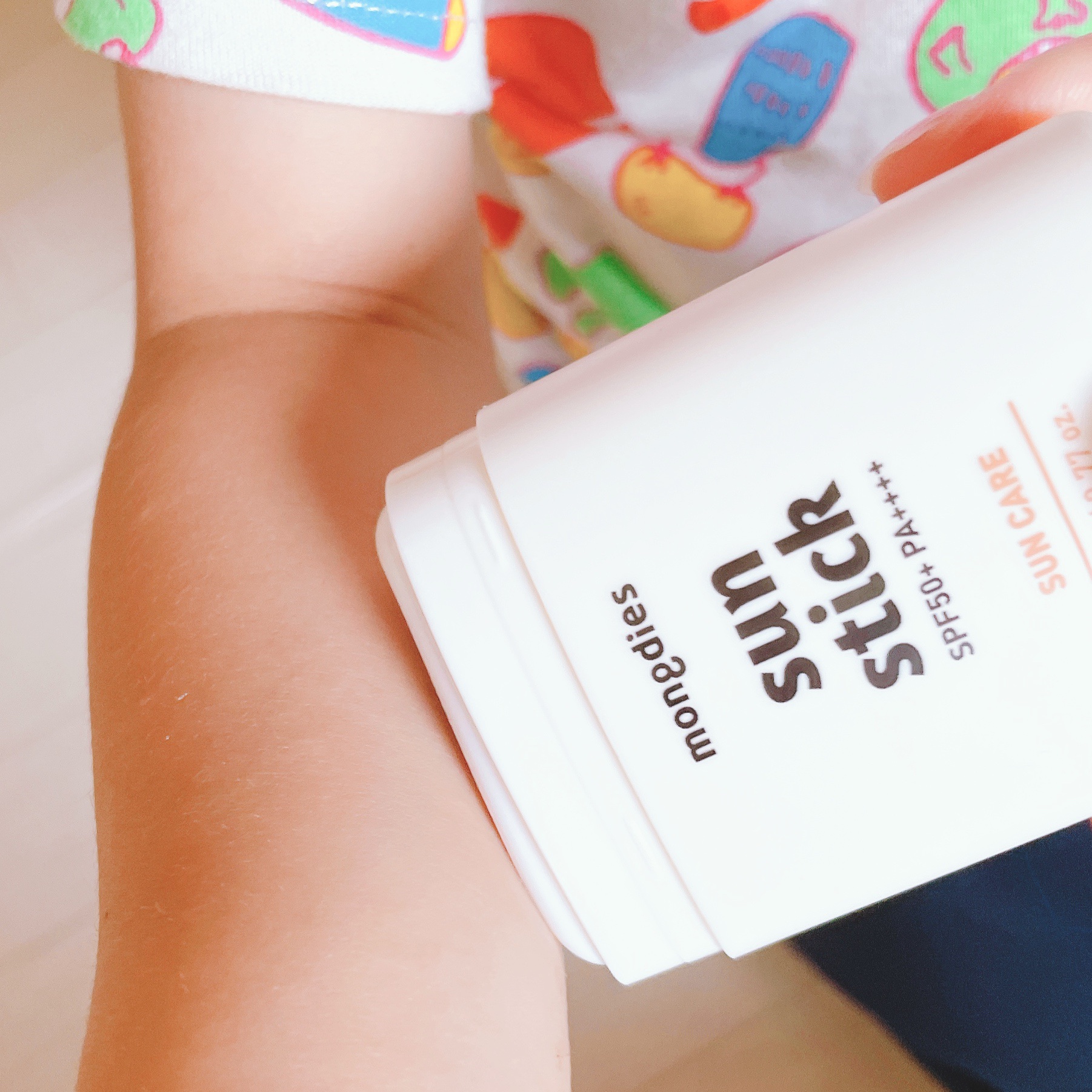 日焼け止めスティックSPF50＋ PA++++/モンディエス/日焼け止めスティックを使ったクチコミ（3枚目）