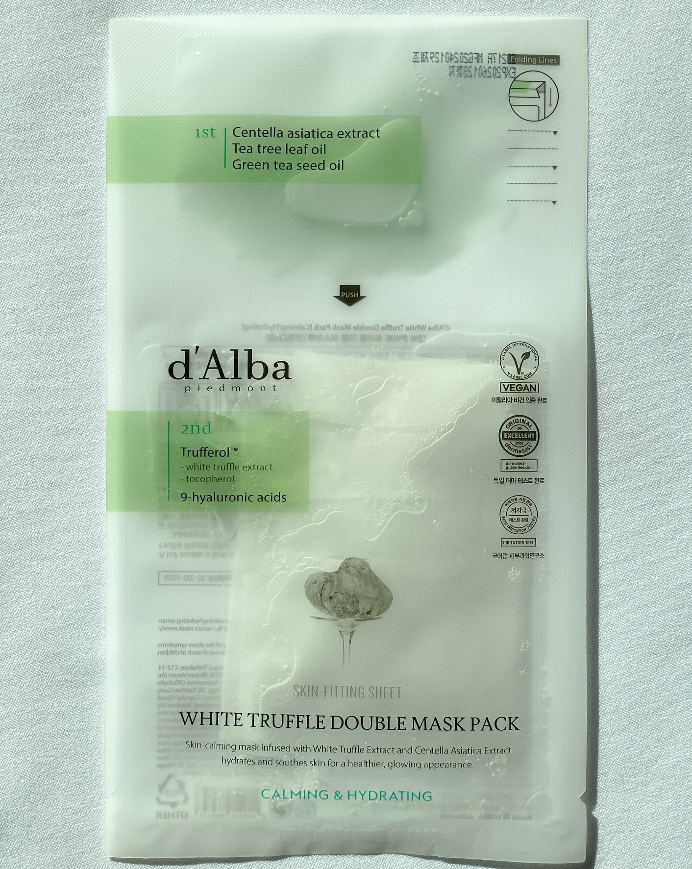ホワイトトリュフダブルマスクパック(鎮静/保湿) /ダルバ/シートマスク・パックを使ったクチコミ(1枚目)