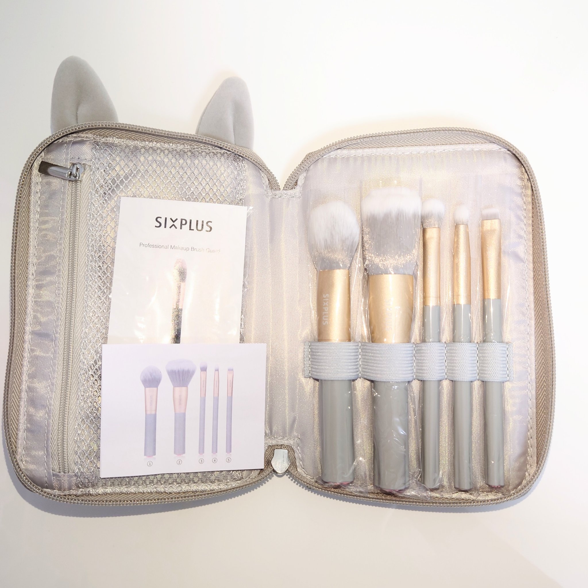 SIXPLUS メイクブラシ5本セット ハートペット/SIXPLUS/メイクブラシを使ったクチコミ（1枚目）