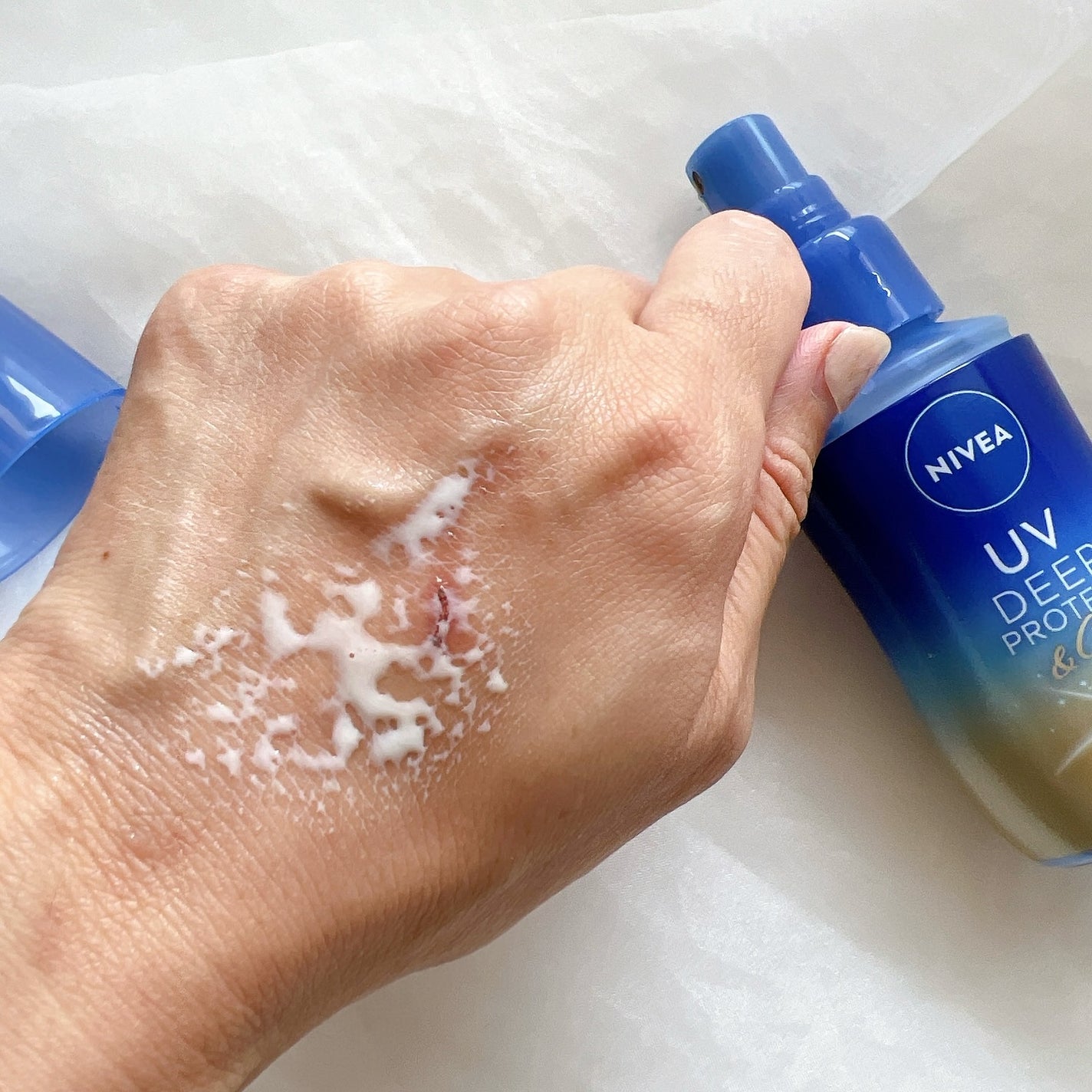 ニベアUV ディーププロテクト&ケア ミルクミスト/ニベア/日焼け止めミスト・スプレーを使ったクチコミ(4枚目)