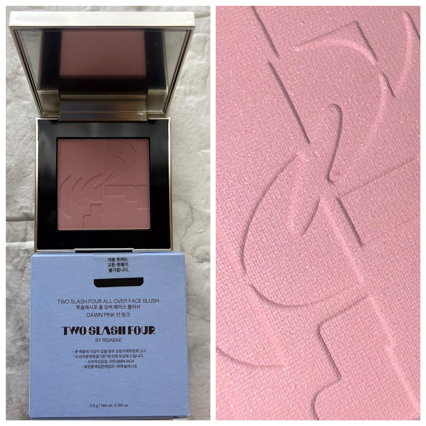 オールオーバーフェイスブラッシュ/TWO SLASH FOUR/パウダーチークを使ったクチコミ（2枚目）