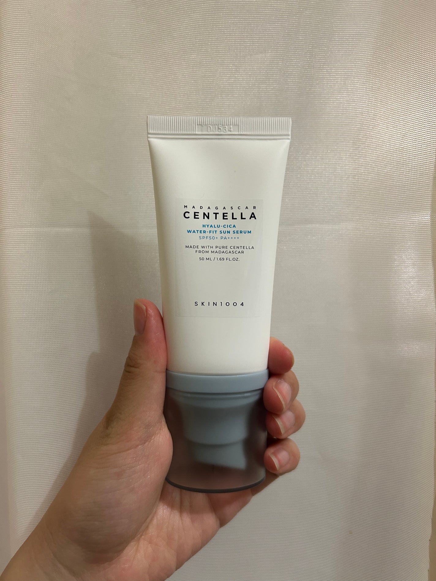 ヒアルーシカ ウォーターフィット サンセラム/SKIN1004/日焼け止めローションを使ったクチコミ(1枚目)