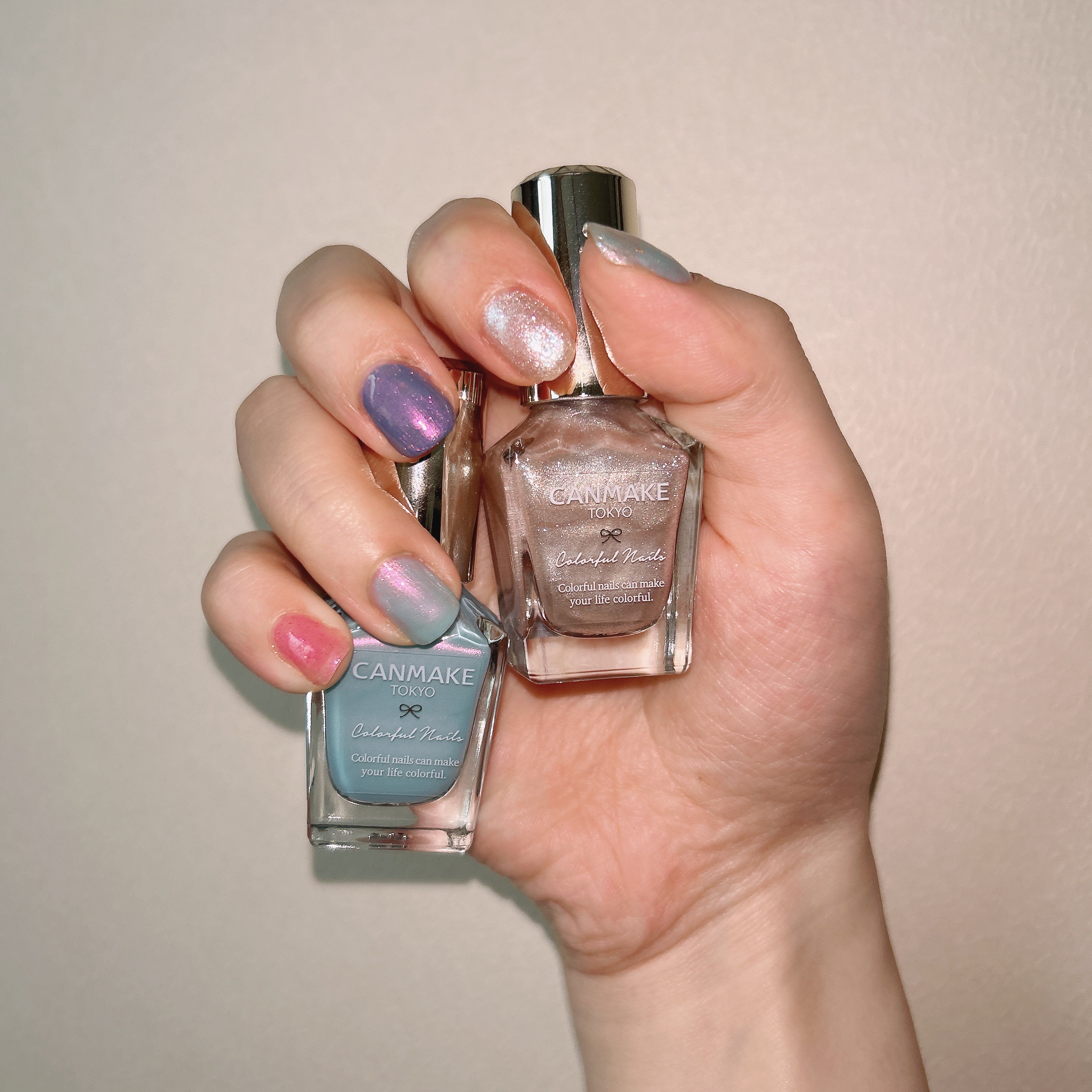 カラフルネイルズ/キャンメイク/マニキュアを使ったクチコミ（2枚目）