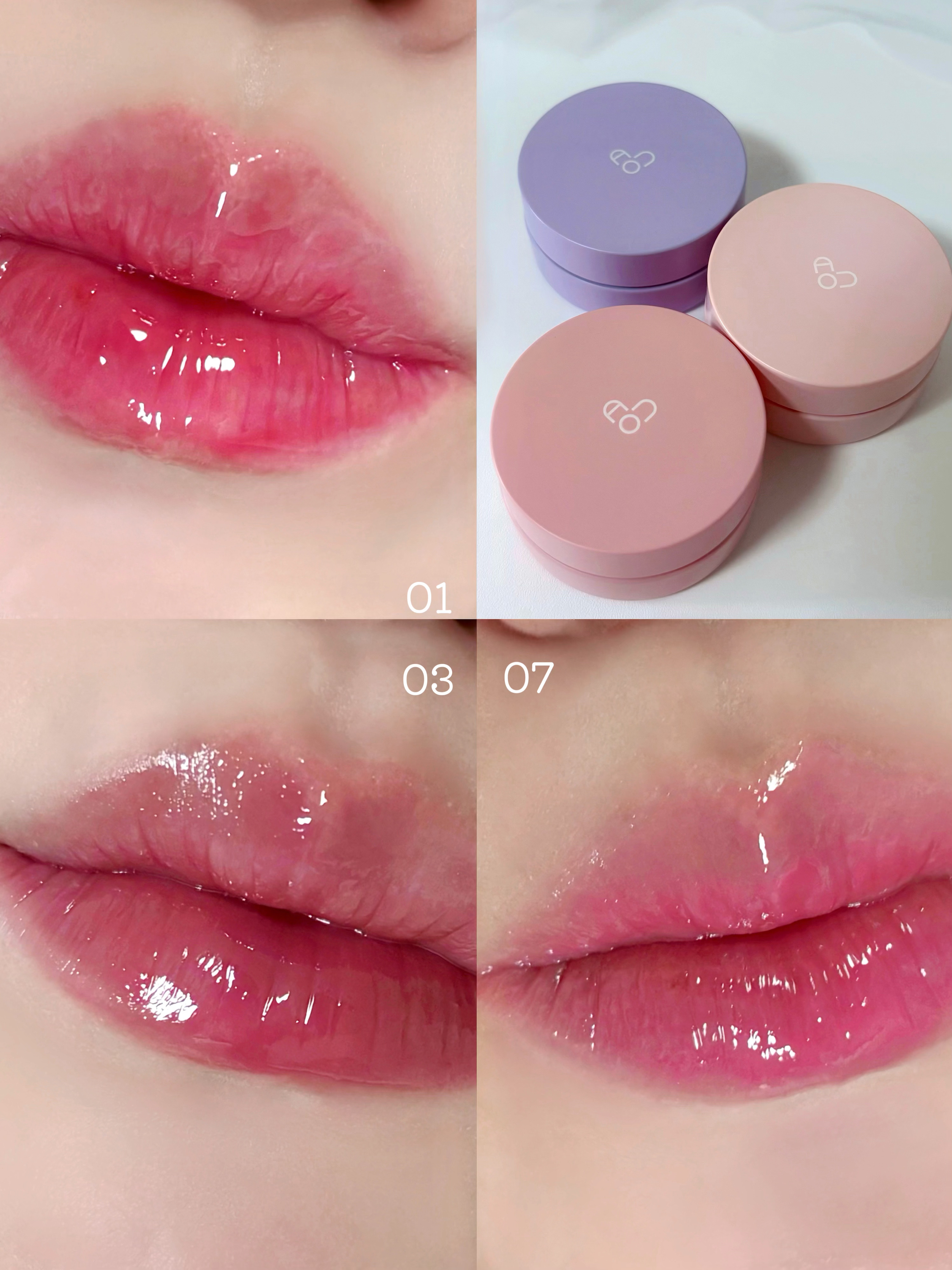 GLOWY TINT BALM/AOU/リップグロスを使ったクチコミ（3枚目）