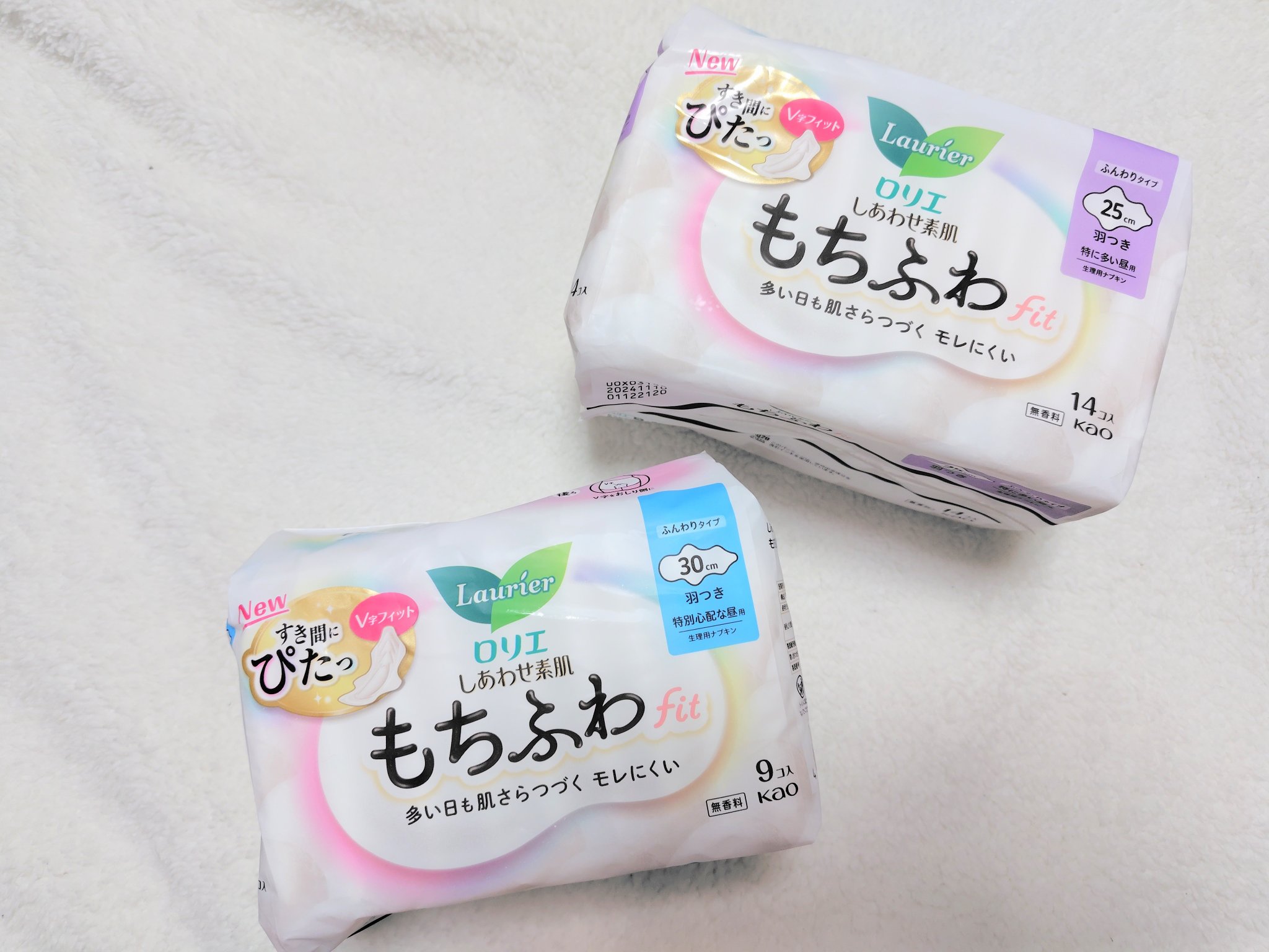 ロリエ もちふわ fit 25cm 羽つき 14コ入 (医薬部外品 )/ロリエ/ナプキンを使ったクチコミ（1枚目）