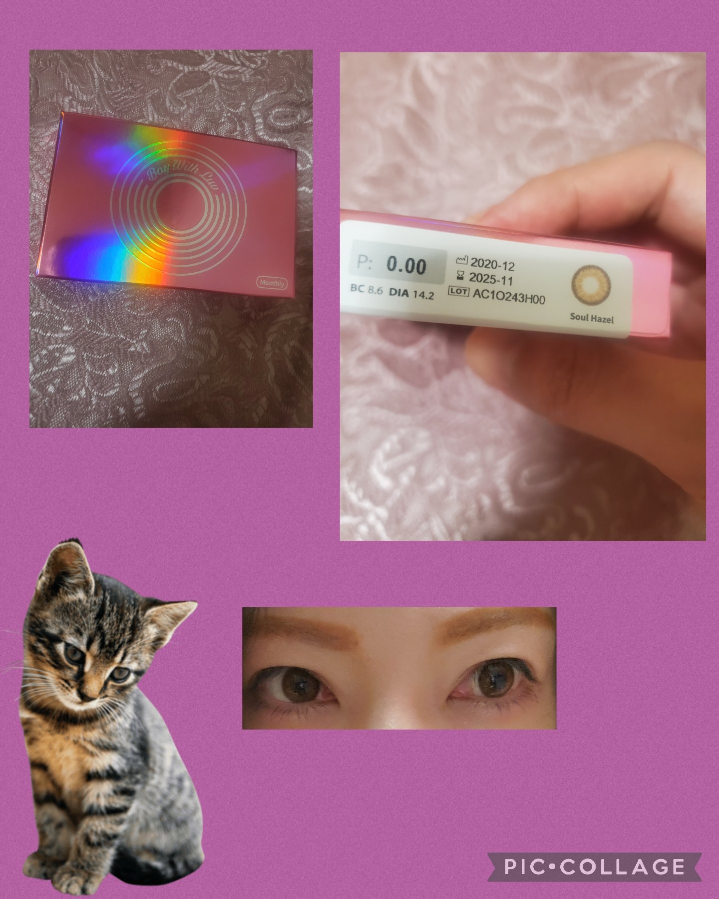 BTS PRESONA_Boy With Luv_lens 1month/MTPR/１ヶ月（１MONTH）カラコンを使ったクチコミ（2枚目）