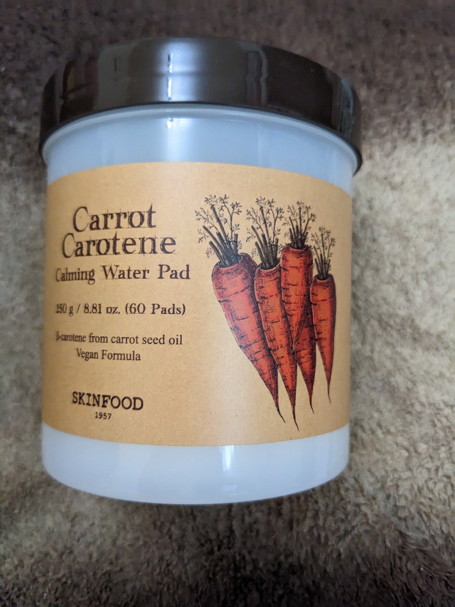 キャロットカロテン カーミングウォーターパッド/SKINFOOD/トナーパッドを使ったクチコミ（3枚目）