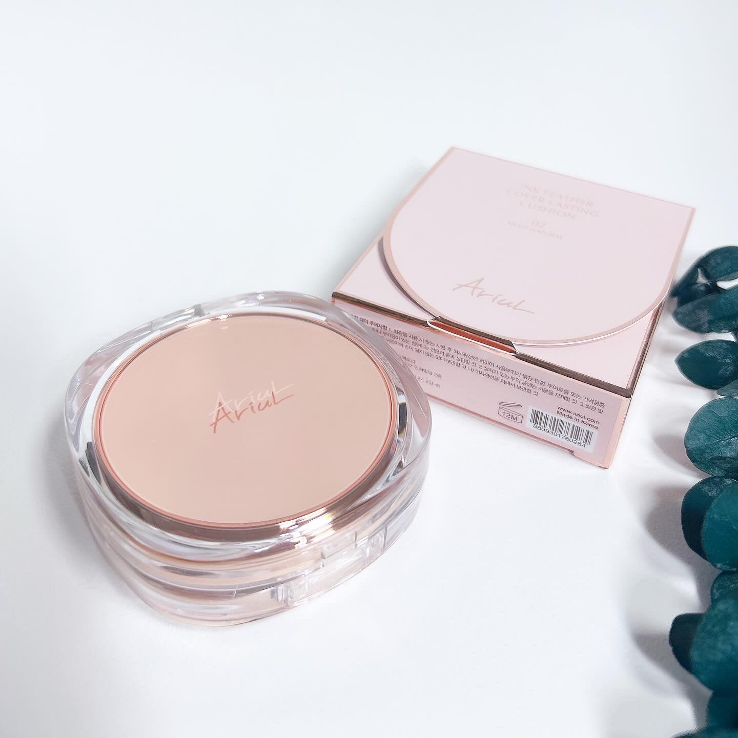 アリウル インクフェザーカバーラスティングクッション/Ariul/クッションファンデーションを使ったクチコミ（2枚目）