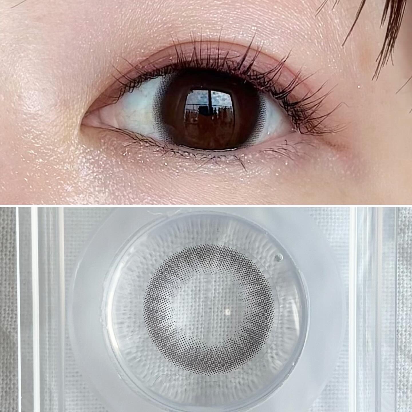 Chu's me monthly ベイビーブラウン/Chu's me/１ヶ月（１MONTH）カラコンを使ったクチコミ（3枚目）