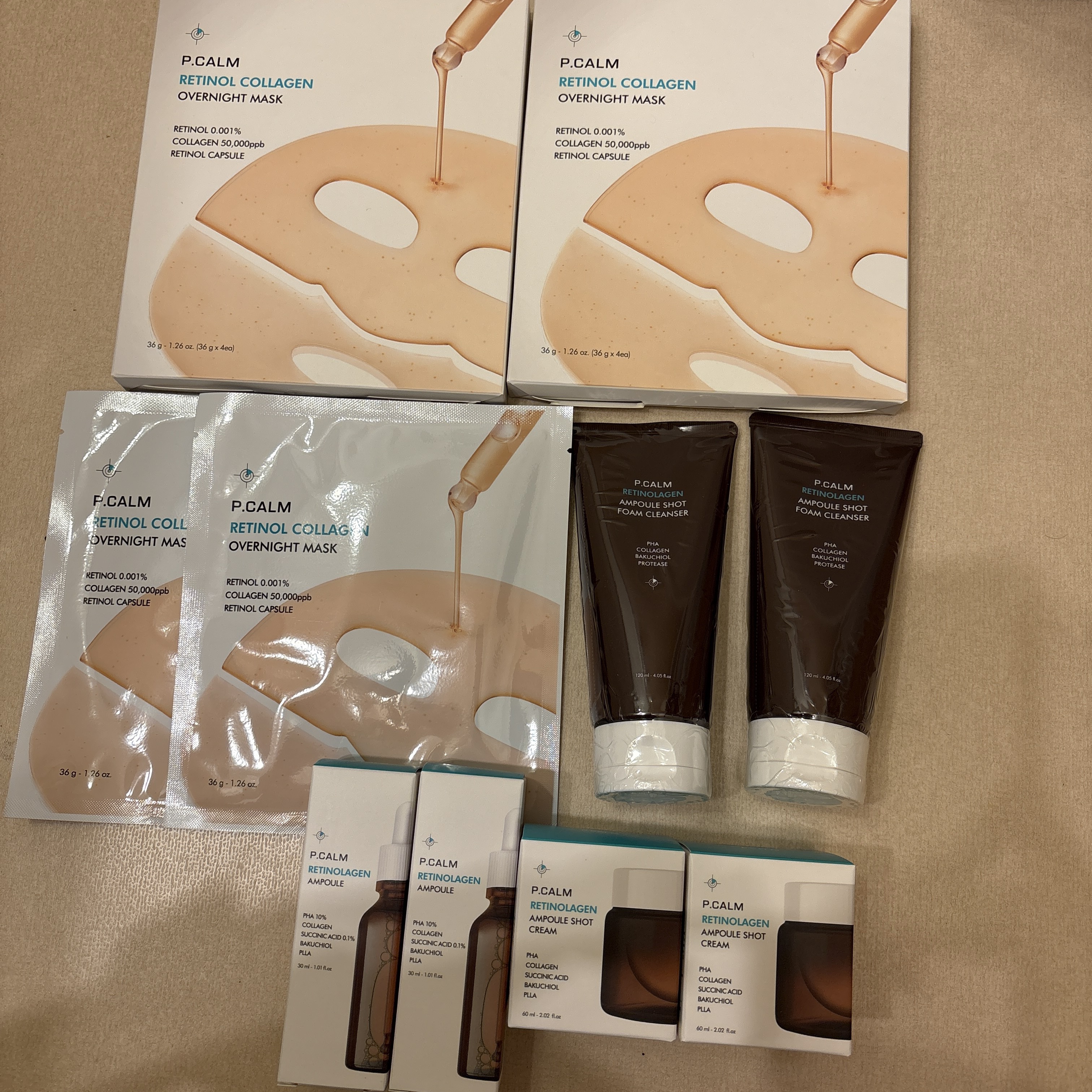 レチノール コラーゲン オーバーナイト マスク/P.CALM/シートマスク・パックを使ったクチコミ（1枚目）