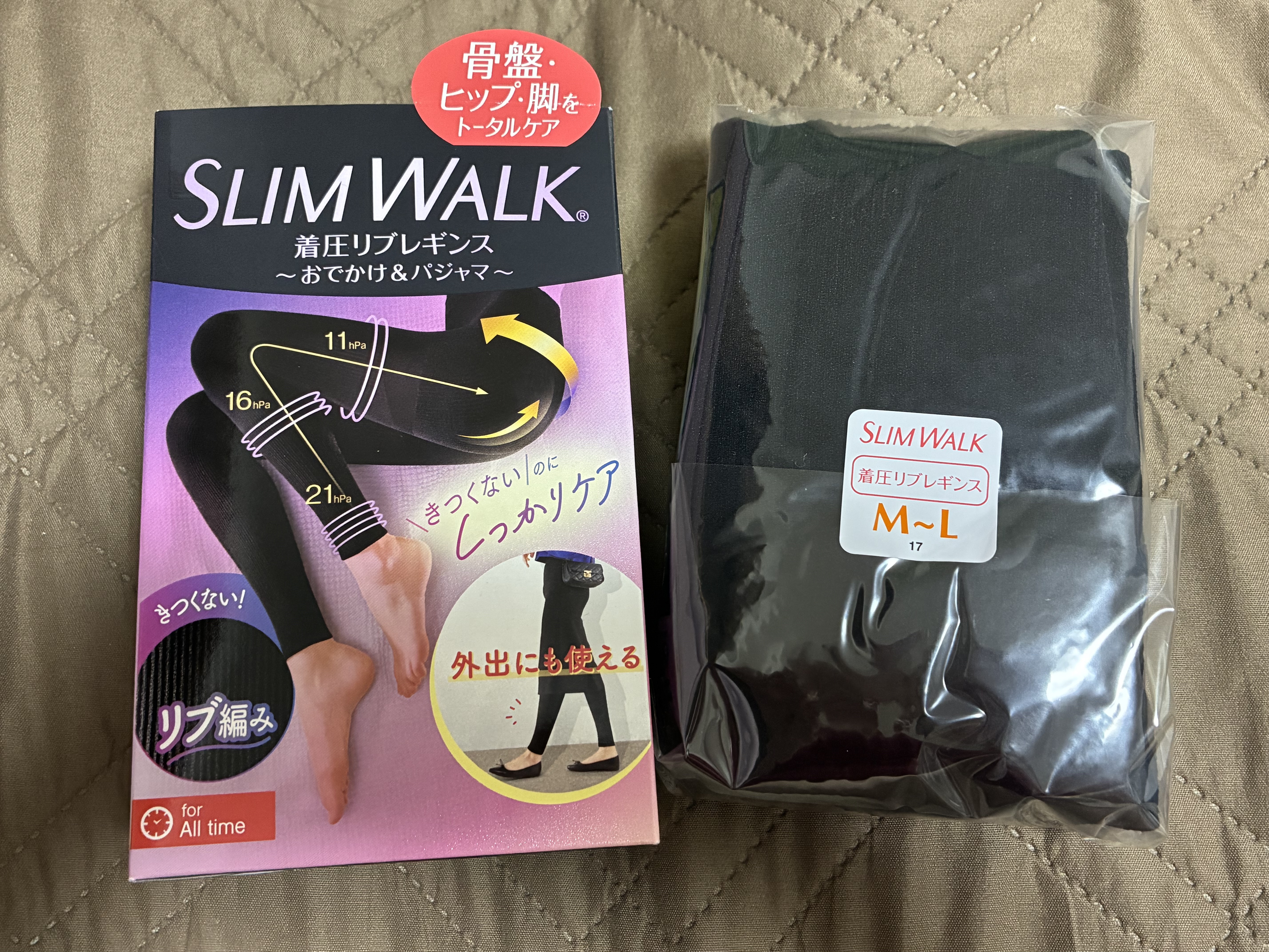 着圧リブレギンス ML/SLIMWALK/着圧ソックス・レギンスを使ったクチコミ（1枚目）