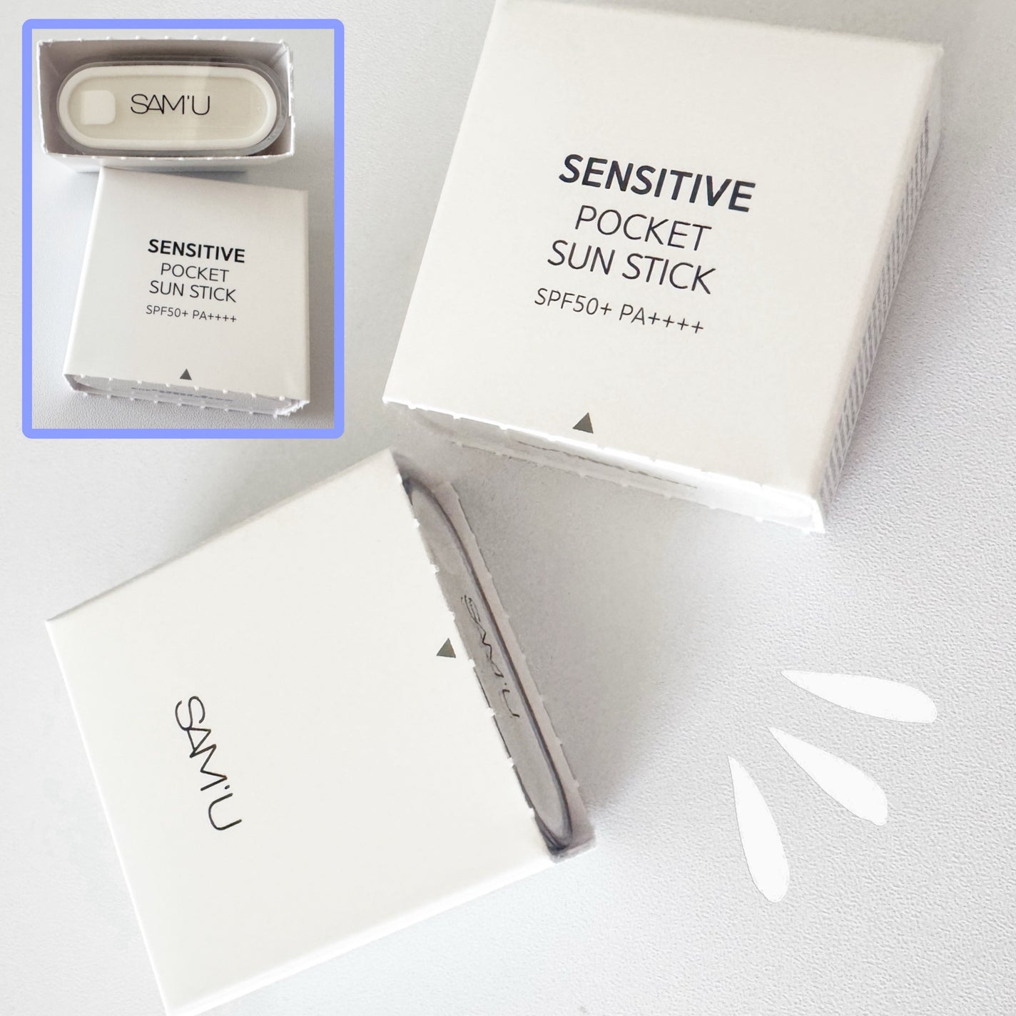 センシティブポケットサンスティック/SAM'U/日焼け止めスティックを使ったクチコミ(2枚目)