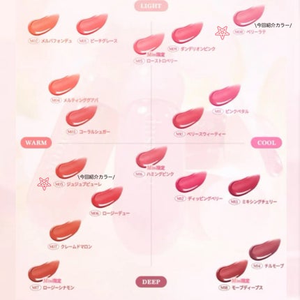 ジューシーデューイグロウティント 05 ジュジュブピューレ/dasique/リップティントの画像