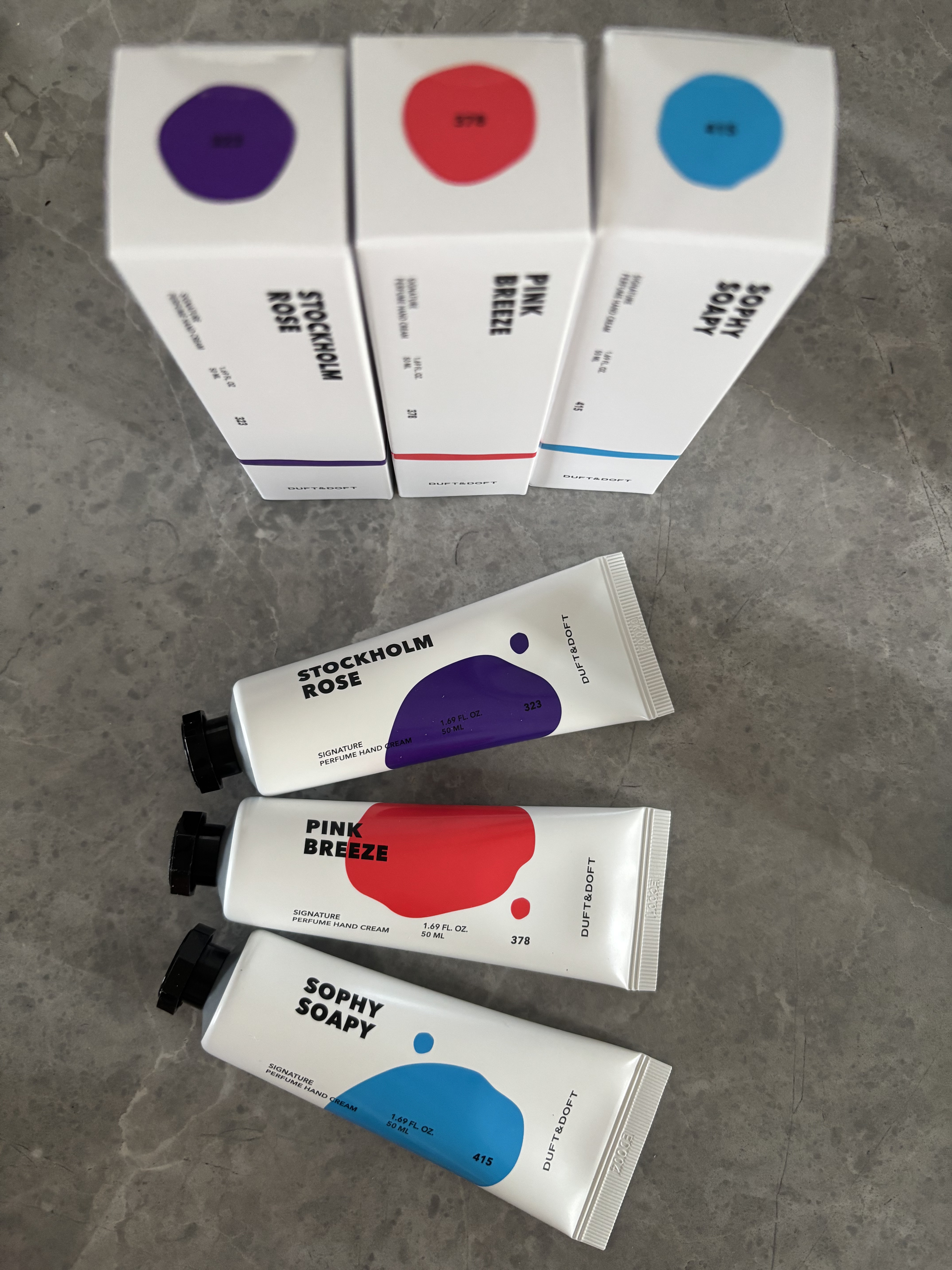 シグネチャーパフュームハンドクリームミニチュアギフトセット/DUFT&DOFT/ハンドクリームを使ったクチコミ（2枚目）