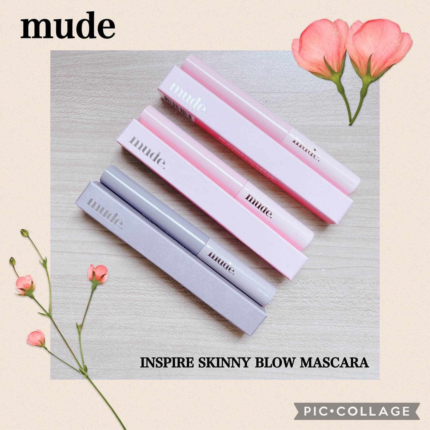 インスパイアスキニーブロウカラ/mude./眉マスカラを使ったクチコミ（1枚目）