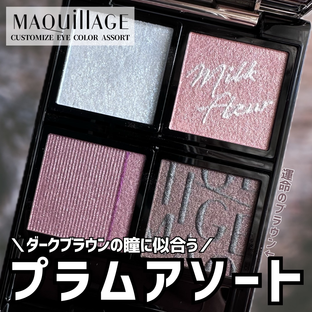カスタマイズアイカラーアソート/マキアージュ/アイシャドウパレットを使ったクチコミ（1枚目）