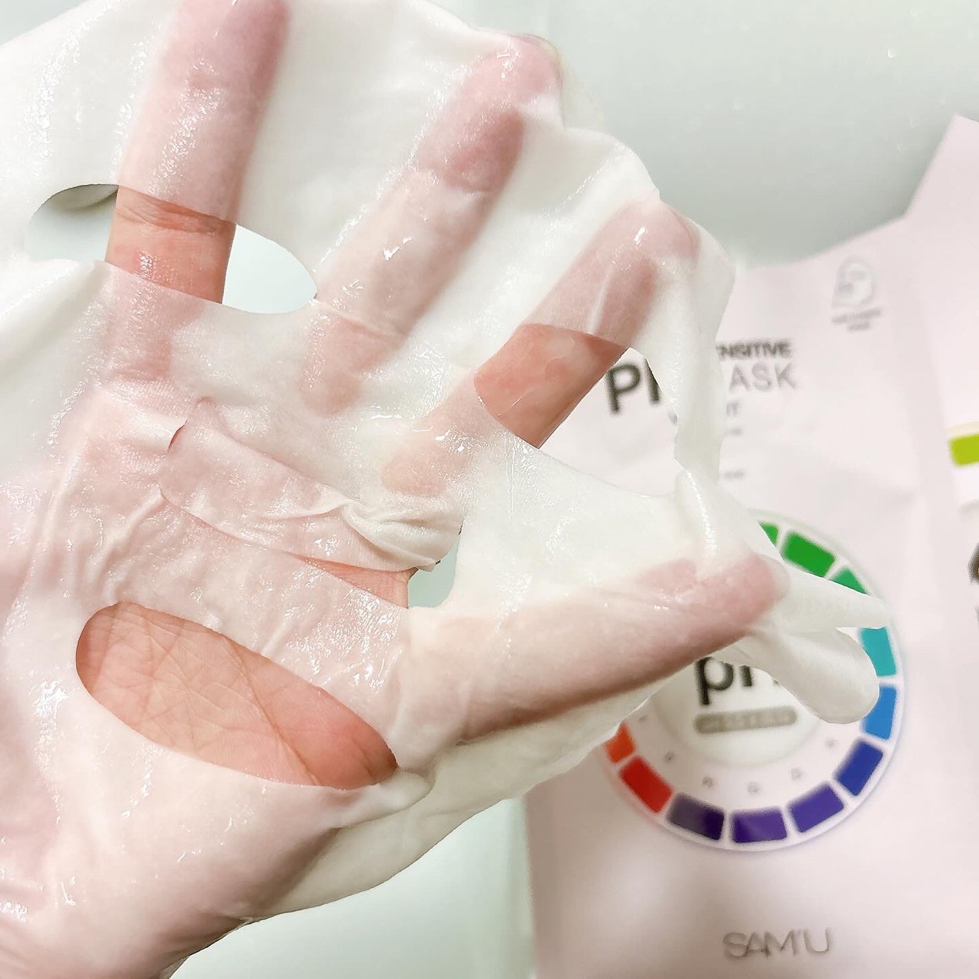 PHセンシティブマスクスージング&モイスト/SAM'U/シートマスク・パックを使ったクチコミ(4枚目)