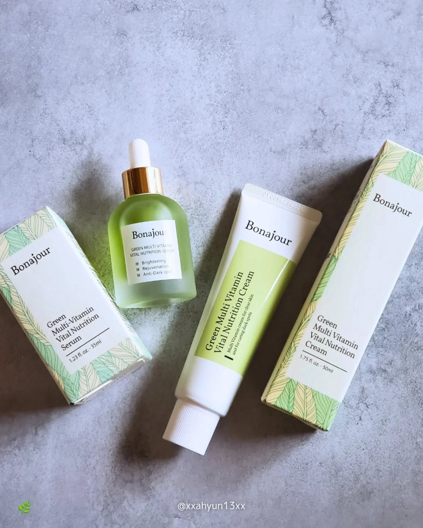 グリーンビタミンセラム/Bonajour/美容液を使ったクチコミ（1枚目）