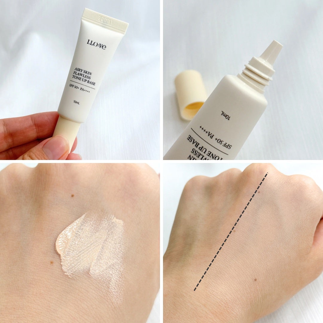 エアリースキンフローレストーンアップベース/I.LO:VE/化粧下地を使ったクチコミ(3枚目)