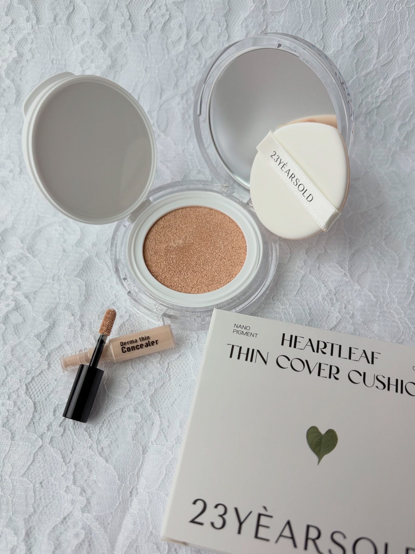 ハートリーフシーンカバークッション/23years old/クッションファンデーションを使ったクチコミ（1枚目）