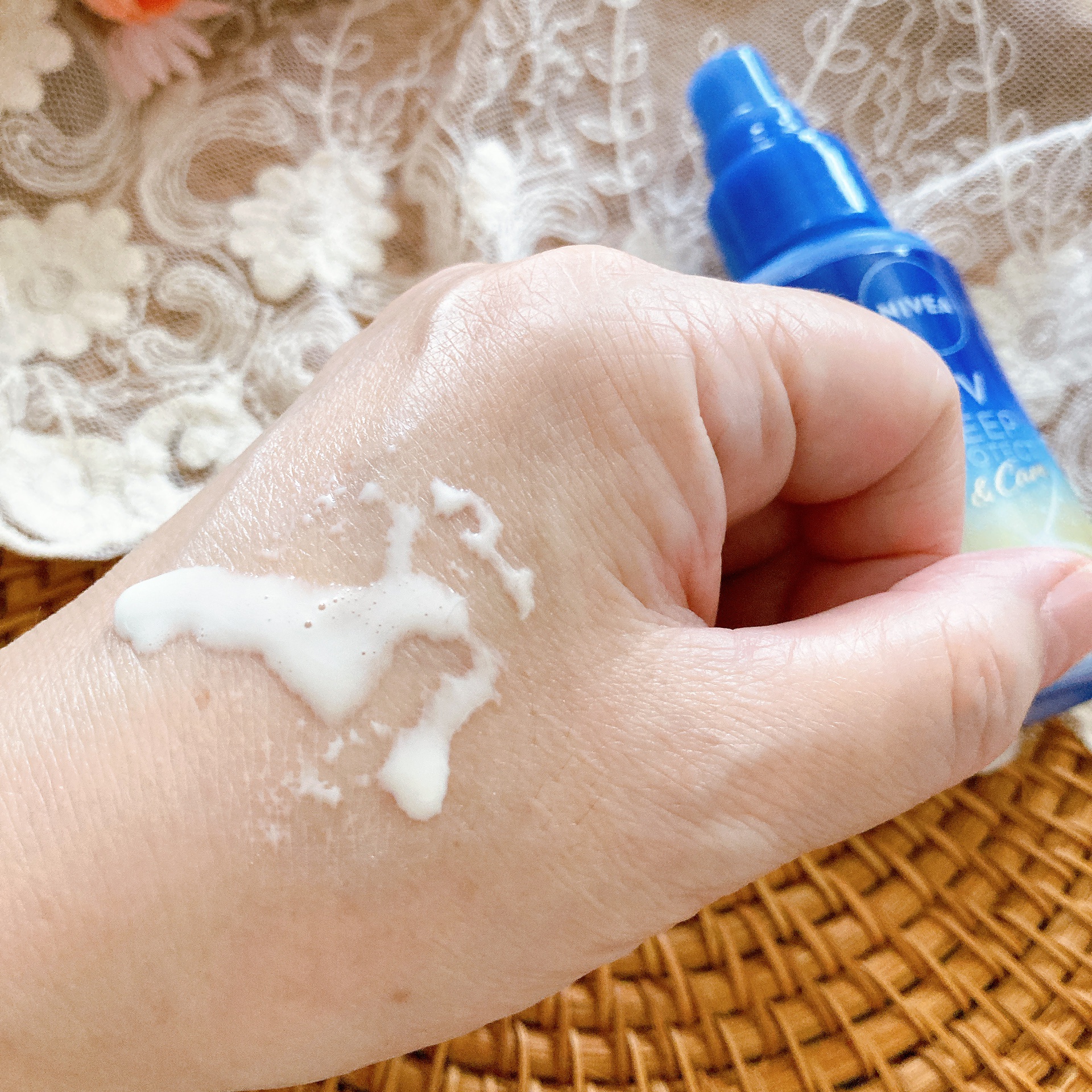 ニベアUV ディーププロテクト＆ケア ミルクミスト/ニベア/日焼け止めミスト・スプレーを使ったクチコミ（3枚目）