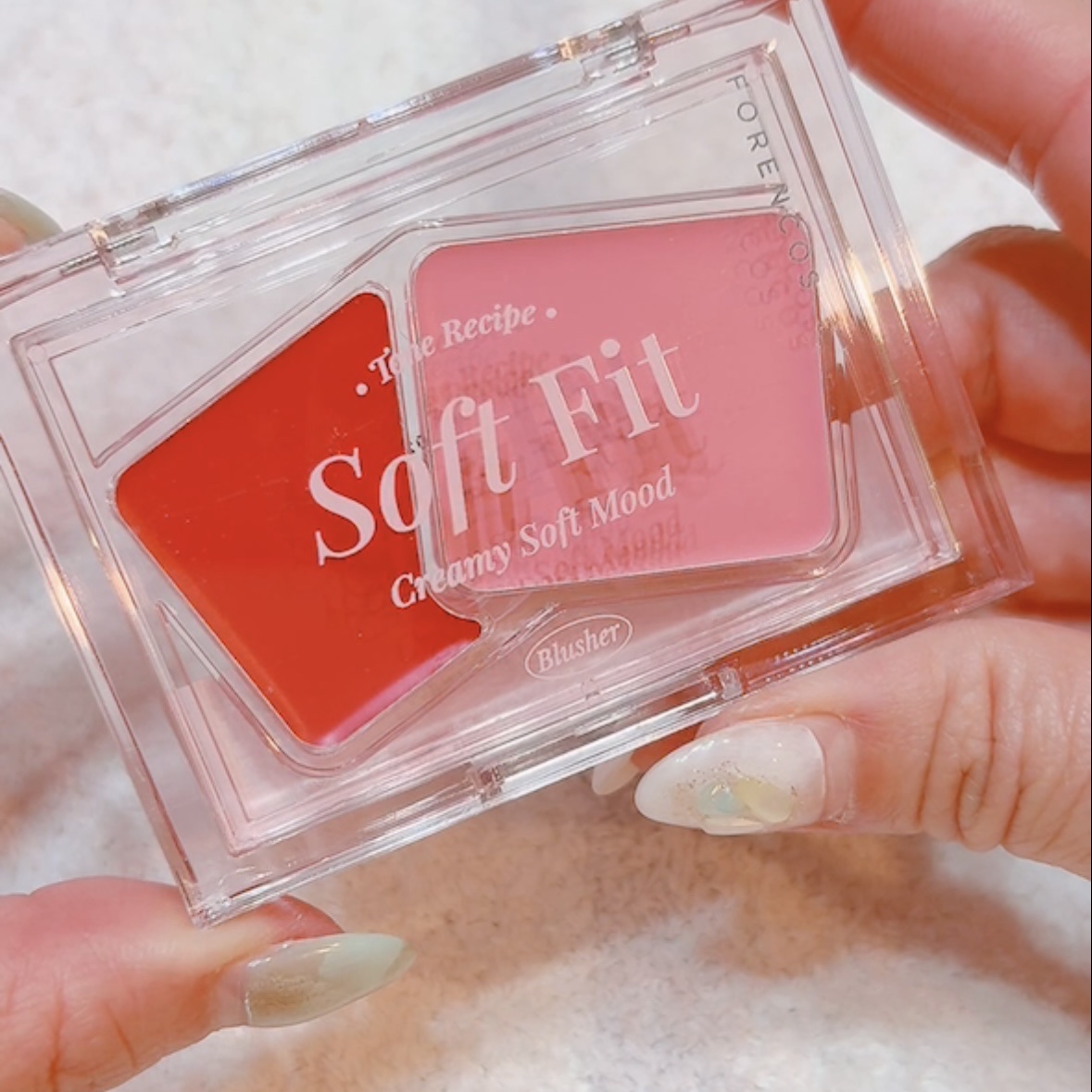 Soft Fitting Cream Blusher/フォレンコス/ジェル・クリームチークを使ったクチコミ（3枚目）
