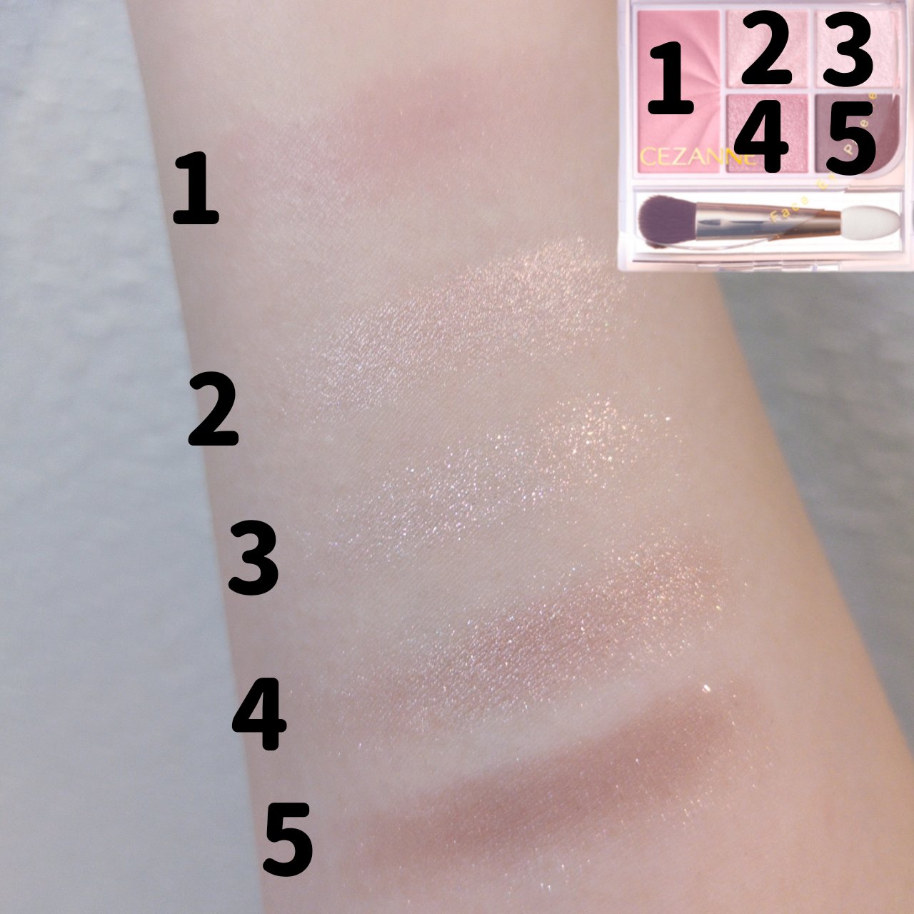 フェイスアイパレット/CEZANNE/アイシャドウを使ったクチコミ（2枚目）