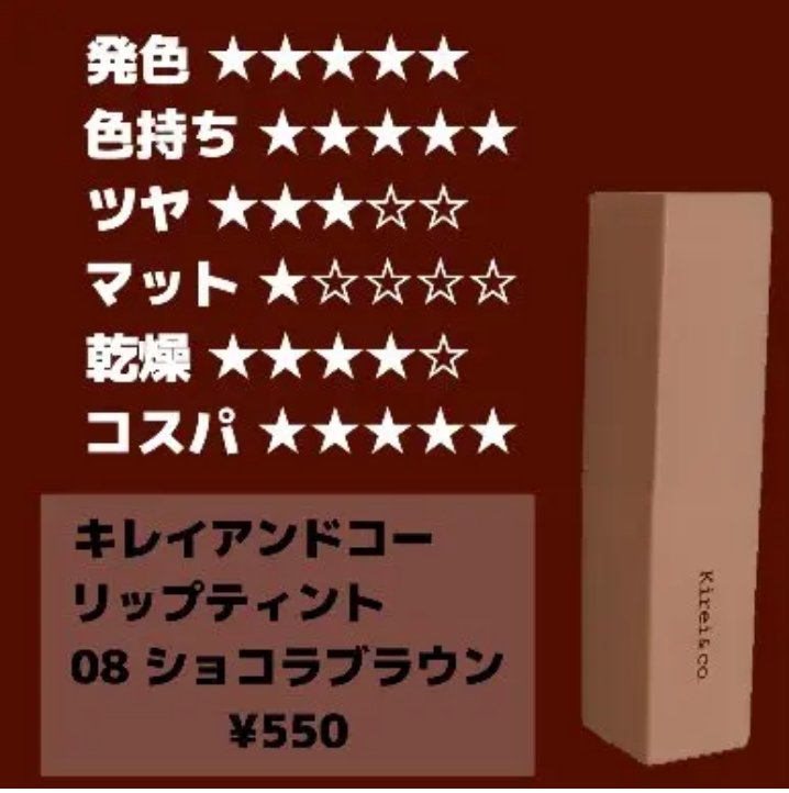 リップティント/Kirei&co./リップティントを使ったクチコミ（3枚目）