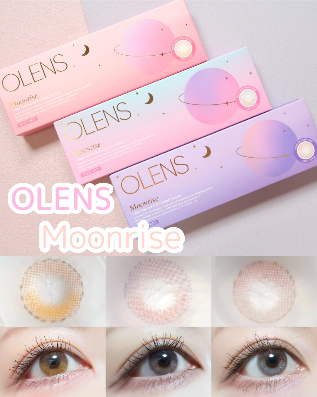 Moonrise 1day/OLENS/ワンデー（１DAY）カラコンを使ったクチコミ（1枚目）