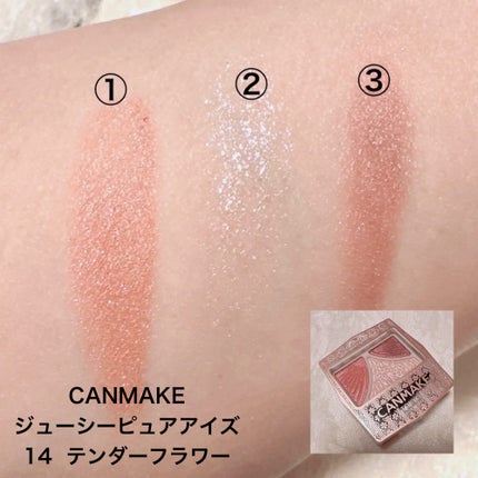 ジューシーピュアアイズ/キャンメイク/アイシャドウパレットを使ったクチコミ(7枚目)