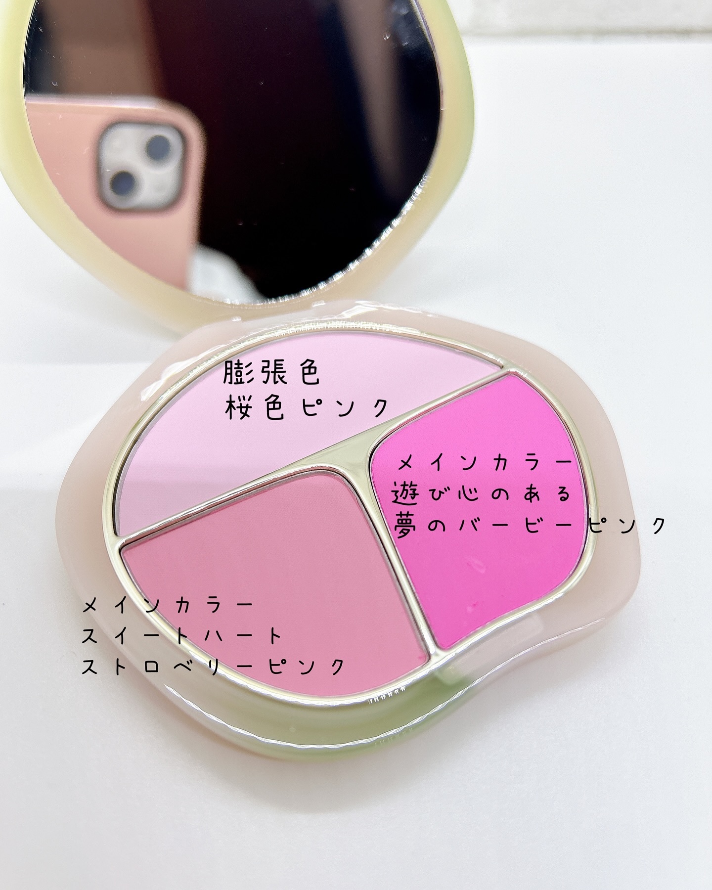 TIMAGE  3色チークパレット/TIMAGE/パウダーチークを使ったクチコミ（2枚目）