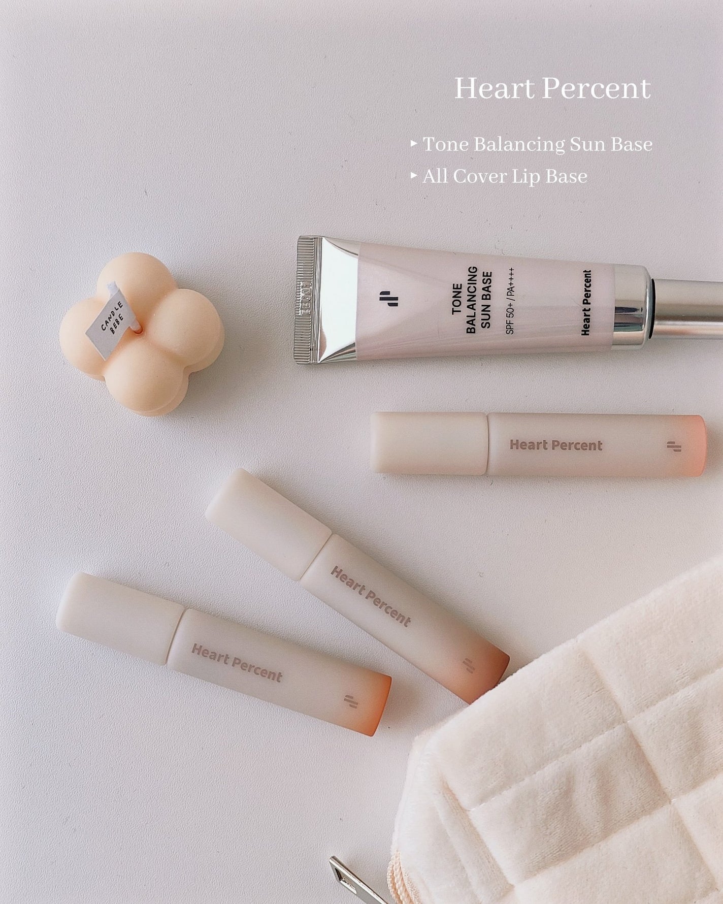 ドット オン ムード オールカバー リップベース/Heart Percent/リップクリームを使ったクチコミ(1枚目)