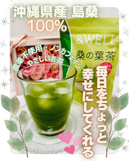 &WELL 桑の葉茶 栄養丸ごと粉末タイプ/&WELL/青汁を使ったクチコミ(1枚目)