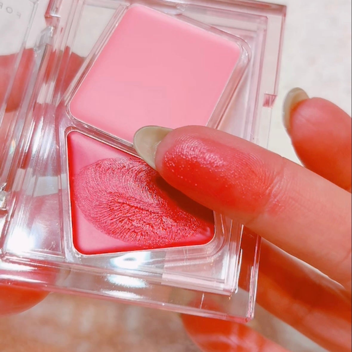 Soft Fitting Cream Blusher/フォレンコス/ジェル・クリームチークを使ったクチコミ(5枚目)