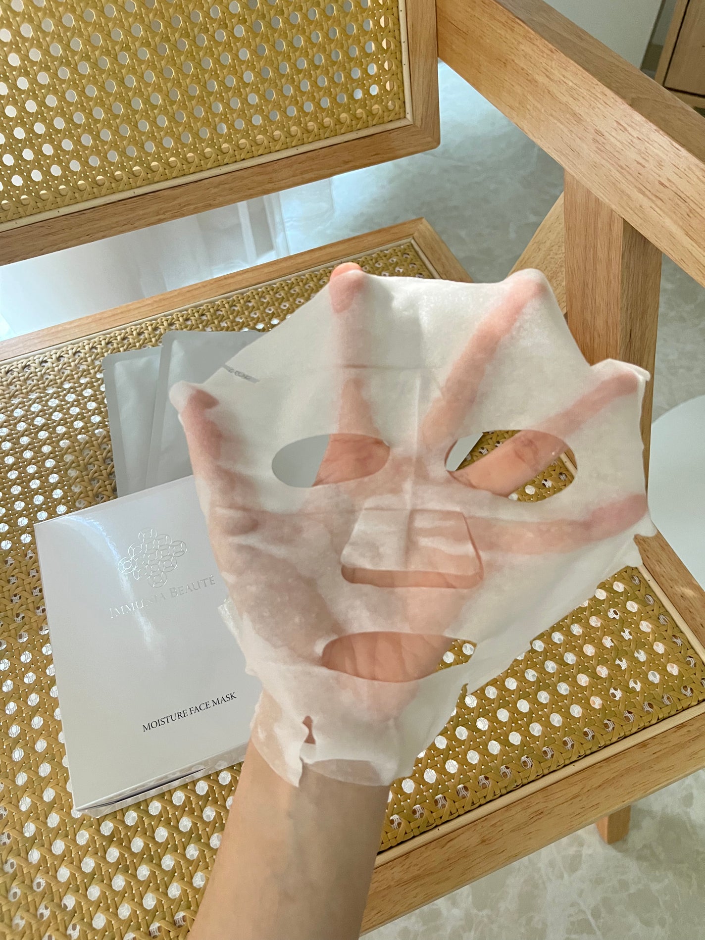 モイスチャーフェイスマスク/IMMUNIA BEAUTE/シートマスク・パックを使ったクチコミ(4枚目)