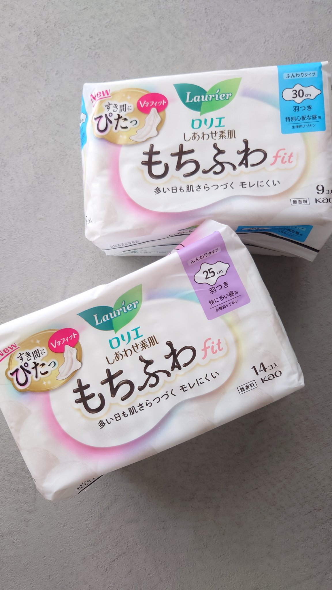 ロリエ もちふわ fit 25cm 羽つき 14コ入 (医薬部外品 )/ロリエ/ナプキンを使ったクチコミ（1枚目）