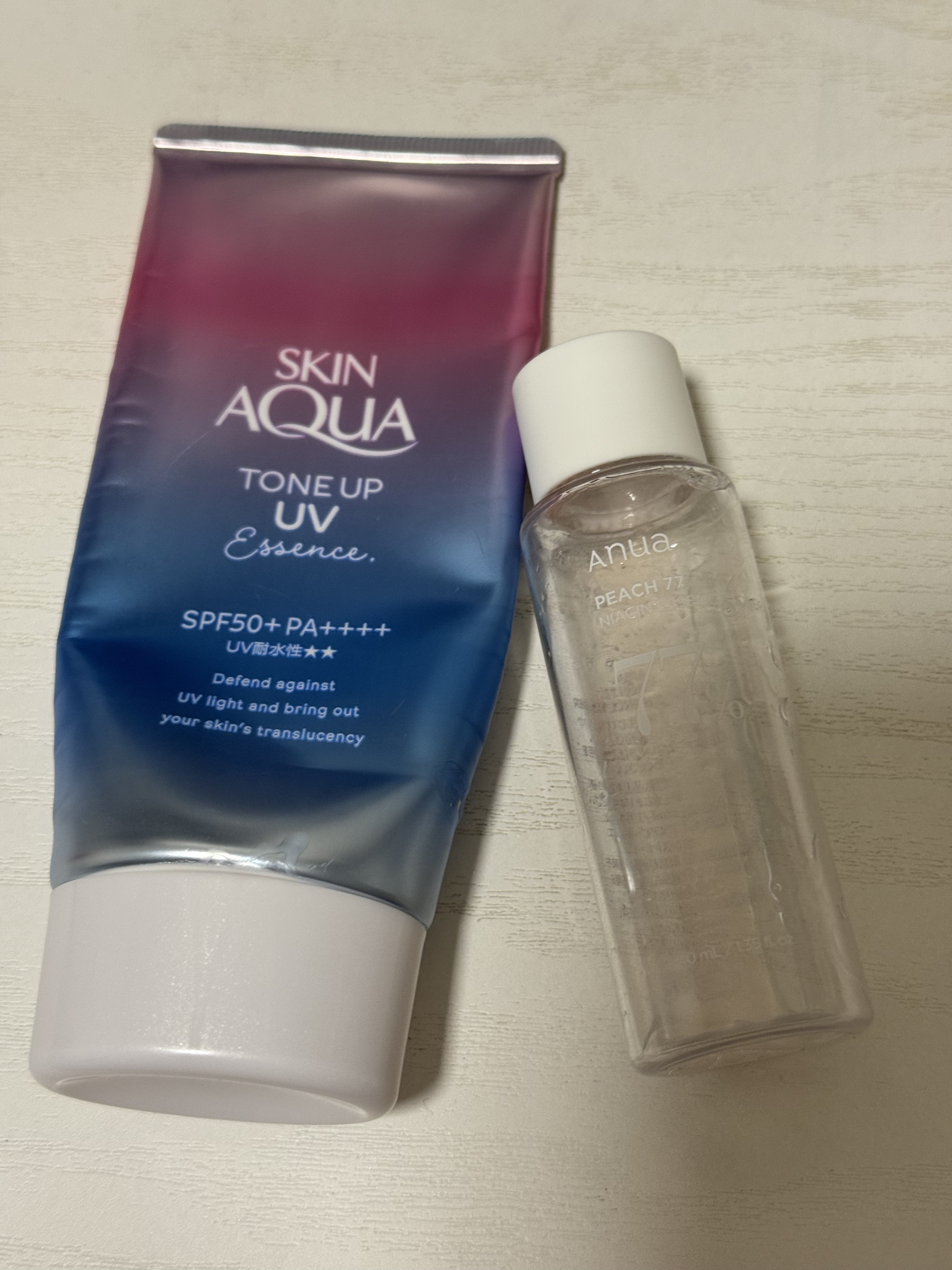 スキンアクア トーンアップUVエッセンス/スキンアクア/日焼け止めクリームを使ったクチコミ（1枚目）